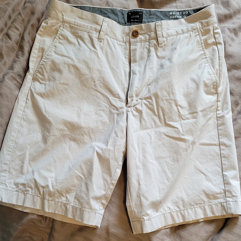J. Crew Men's Tan Flat Front Shorts